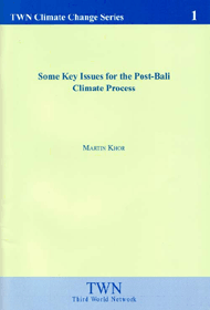 Some Key Issues for the Post-Bali Climate Process (No. 1)