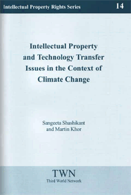 Intellectual Property and Technology Transfer Issues in the Context of Climate Change (No. 14)